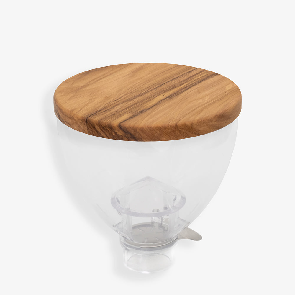 Wiedemann mill lid for Eureka Libra round in wood