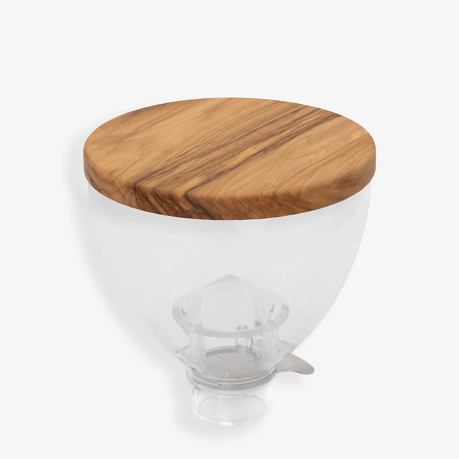 Wiedemann mill lid for Eureka Libra round in wood