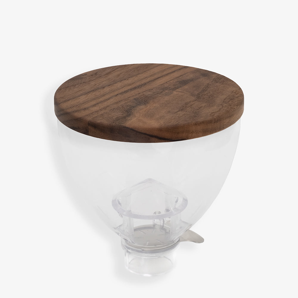 Wiedemann mill lid for Eureka Libra round in wood