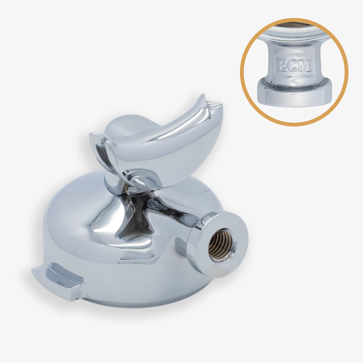 Wiedemann ECM portafilter head 2-piece, chrome