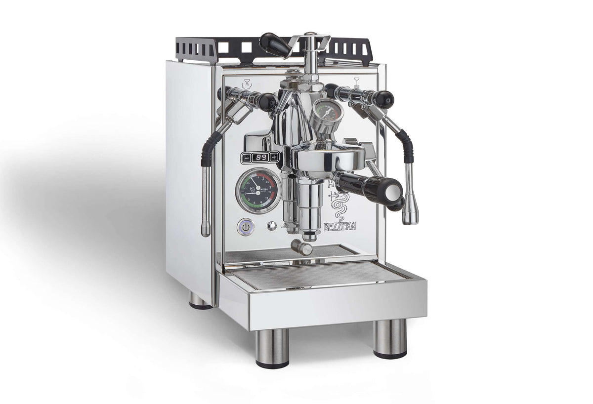 Bezzera Aria Top Fast Heating, Zweikreiser-Espressomaschine mit PID & Rotationspumpe (Edelstahl)