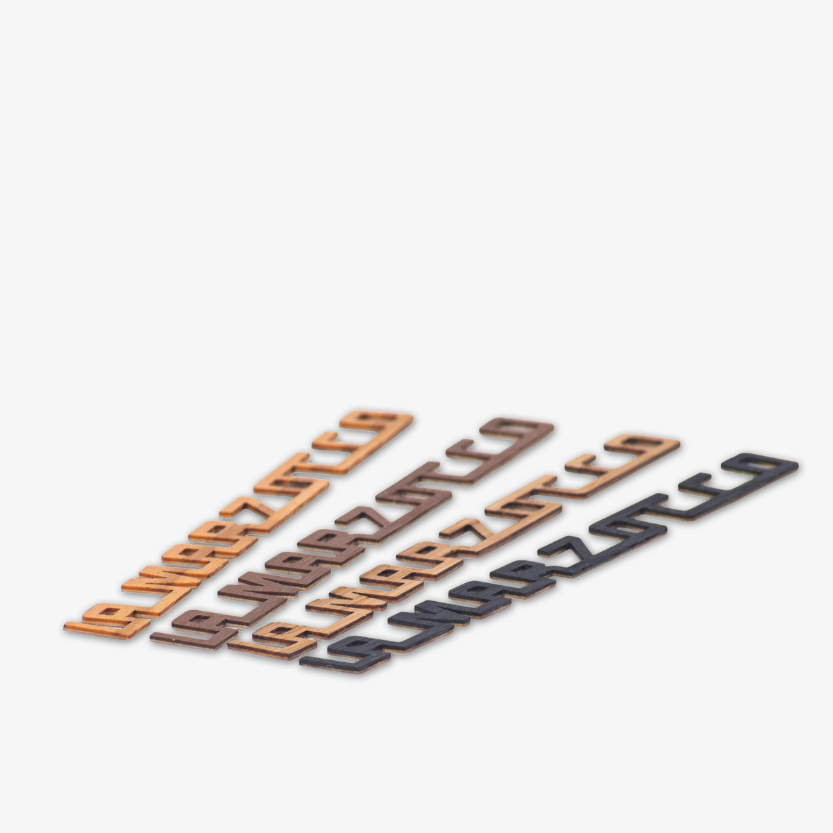 Wiedemann wooden lettering set four wood types for Micra
