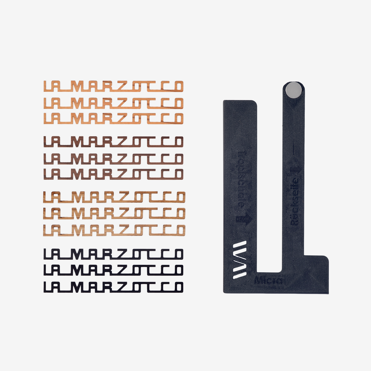 Wiedemann wooden lettering set four wood types for Micra