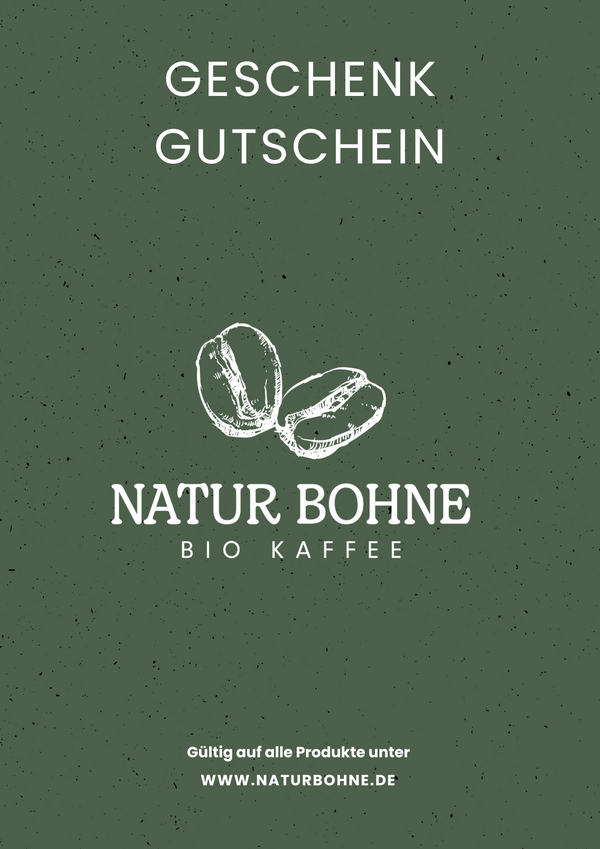 Natur Bohne Bio Kaffee Gutschein