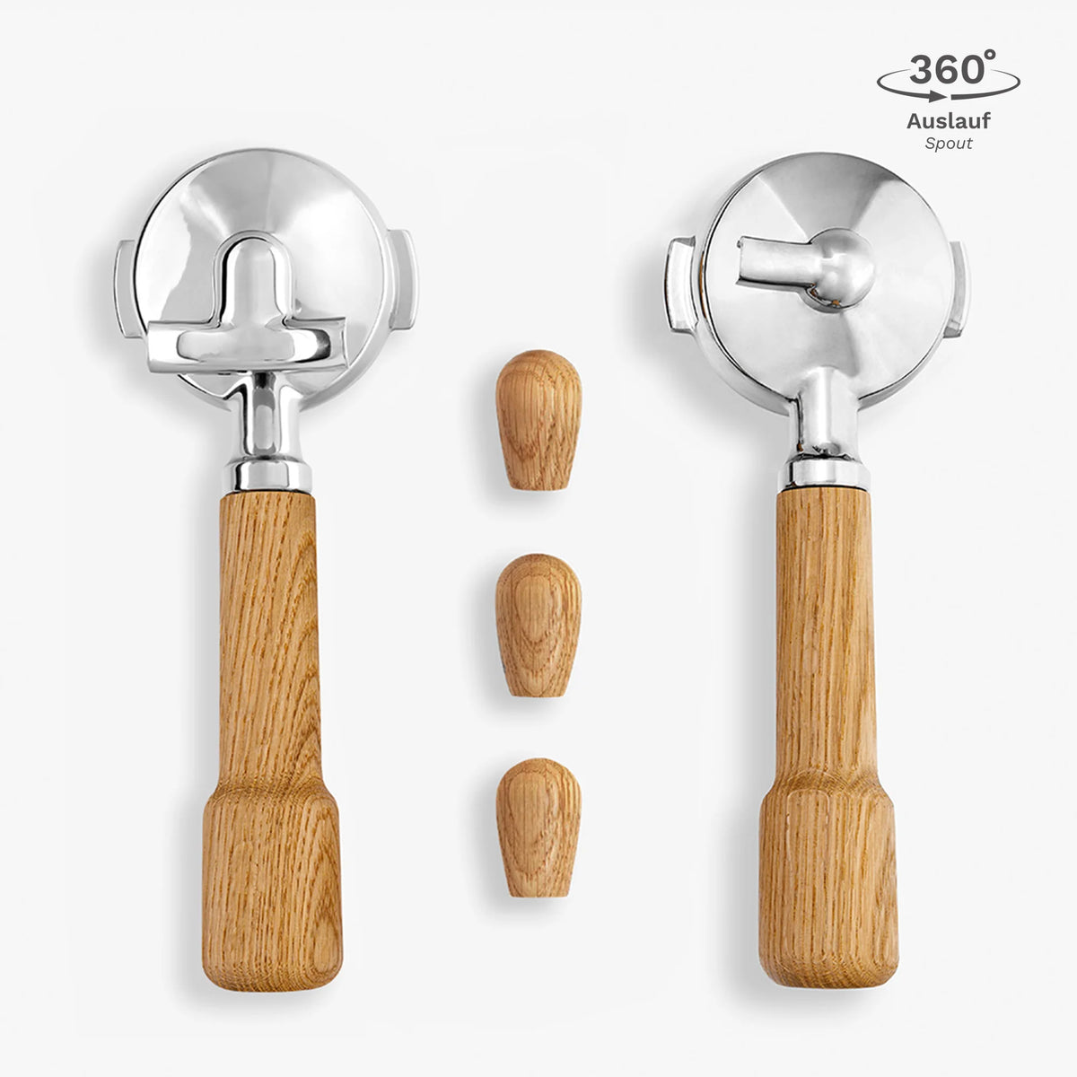 Classic Tilting Lever Handle Set, 5-piece, Portafilter & Tilting Lever Set for E61 Espresso Machines