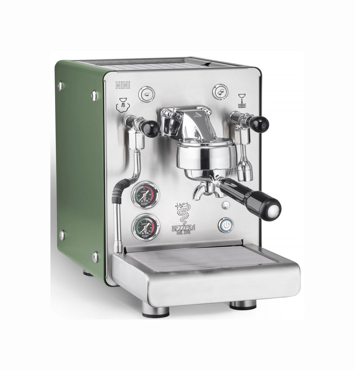 Bezzera Nini DE portafilter espresso machine, two-circuit with dosing electronics