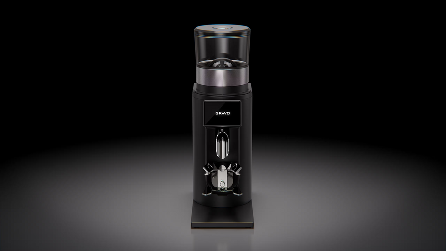 Rocket Espresso Gravo 63 GbW młynek do espresso z płaskimi żarnami o średnicy 63 mm, ekranem dotykowym i zmienną prędkością obrotową